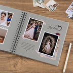 potricher 10 x 10 Inch DIY Scrapbook Album 40 Pages Hardcover Kraft Paper Scrap - Image 3