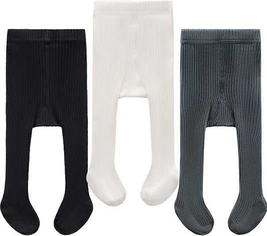 CECORC Baby Girls Tights Toddler Cable Knit Leggings Thick Cotton Infant Stockings Pantyhose 1-10T