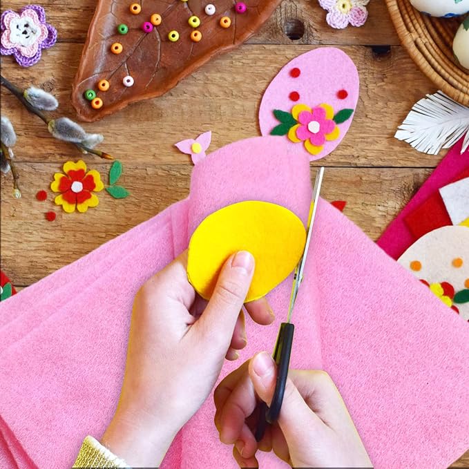 Jtnohx Color Felt, Soft Felt Sheets, 1.4mm Thick 8"x12" Handicraft Felt Fabrics - Image 6
