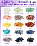 FIVEIZERO 600pcs Natural Chip Stone Beads 5-8mm - Image 2