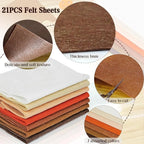 Felt Fabric Sheets 8 x 12 Inches, Soft Felt Paper - Image 4