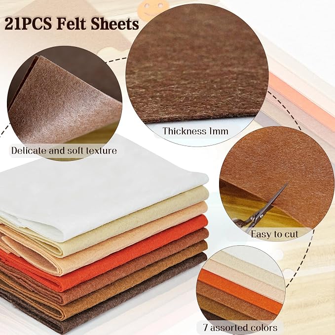 Felt Fabric Sheets 8 x 12 Inches, Soft Felt Paper - Image 4