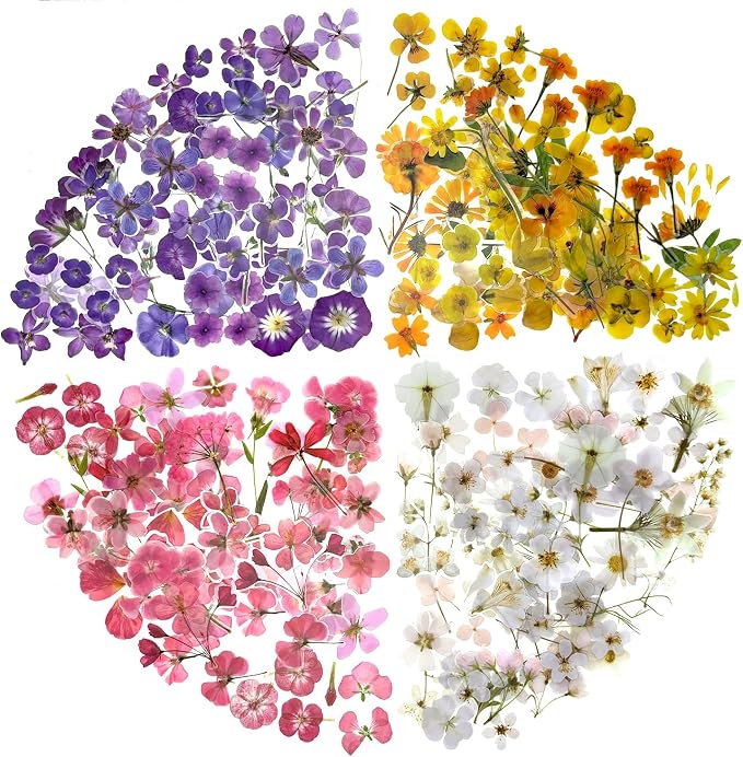 160 Pcs Transparent Flower Stickers by Obujopal