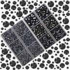 10000Pcs 2-Boxes Mixed Size Hot Fix Round Crystals Gems Glass Stones Hotfix - Image 2