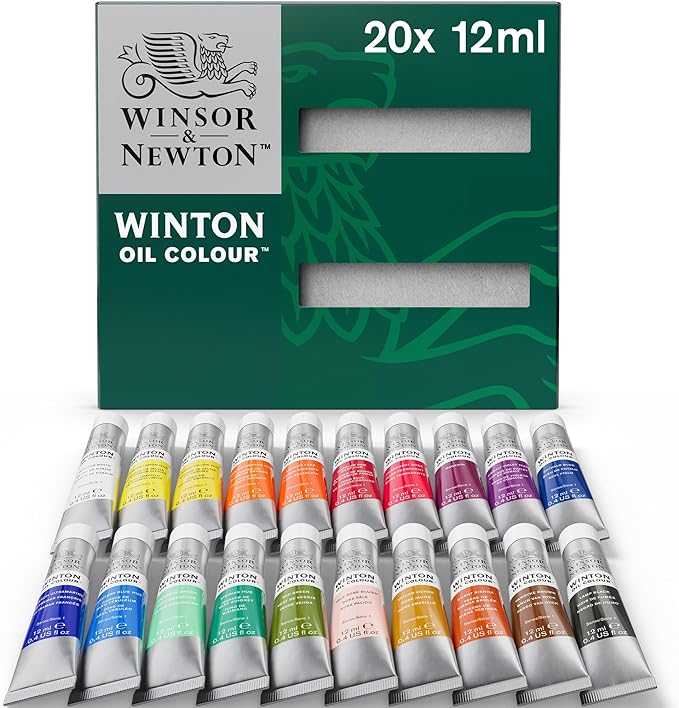 Winsor & Newton Winton Oil Color Paint Set, 20 x 12ml Tubes by WinsorNewton