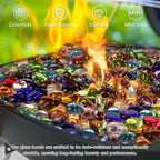 1 LB Mix Color Glass Beads, Mini Flat Glass Marbles~150PCS - Image 5