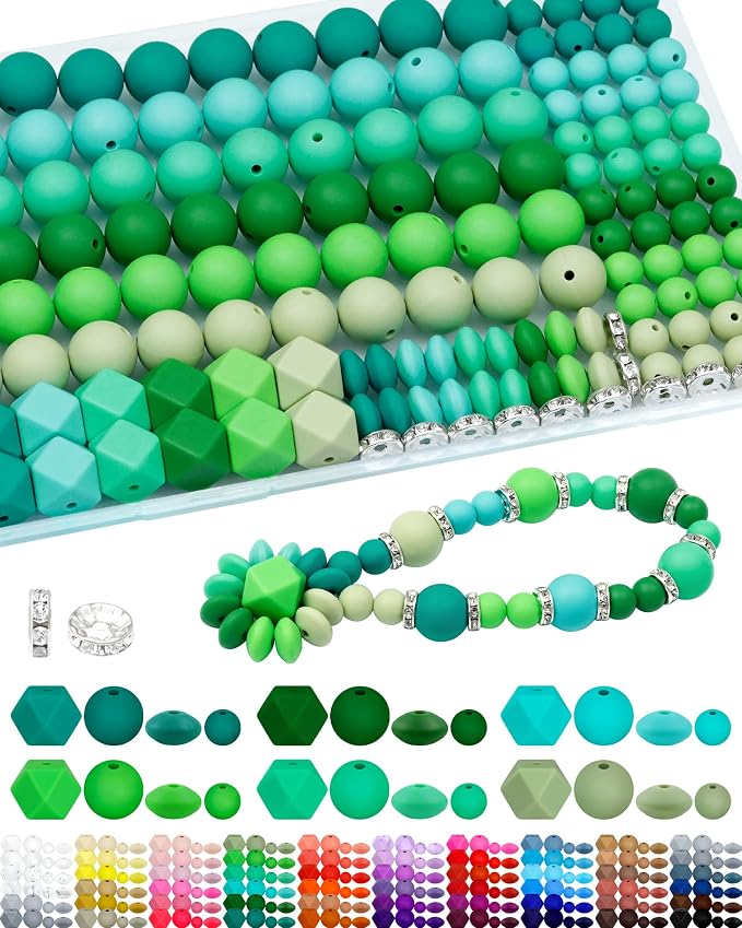FIVEIZERO 172PCS Silicone Beads by FIVEIZERO