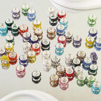 400 Pieces Large Hole Beads Mixed Color Rhinestone European Beads Large Hole - Image 7