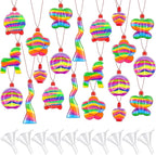 Zubebe 20 Pieces Sand Art Bottle Necklaces Bulk Art Containers Craft Kit Summer by Zubebe