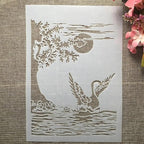 TIAMECH A4 Reusable Swan Lake Stencil - Image 3