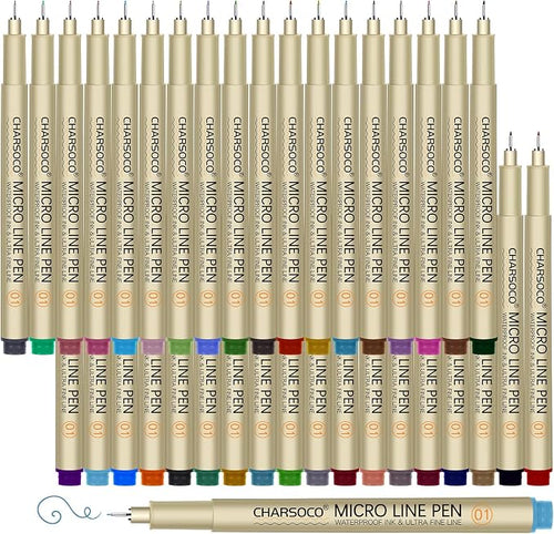01 Micro Pen, Fine Point Pen by CHARSOCO