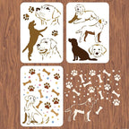 INFUNLY 3pcs Labrador Dog Wall Stencils - Image 2