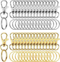 60PCS Keychain Making Supplies, Lobster Claw Clasp by Rysent