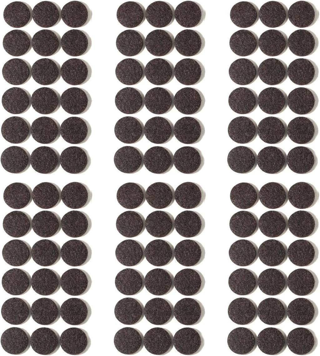 Furnigear Felt Furniture Pads for Hardwood Floors - Self Adhesive Chair Felt Pad, Floor Protector for Furniture Feet, Furniture Sliders Moving Furniture Smoothly, Anti Scratch 108 Pcs 1" Round Brown