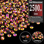 2500pcs 5mm Resin Rhinestones Bulk - Image 2