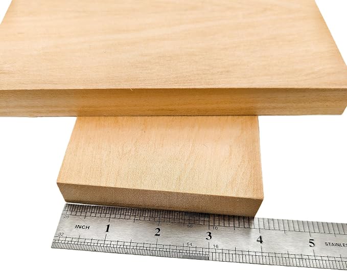 2PCS Unfinished Basswood Blocks - Image 4
