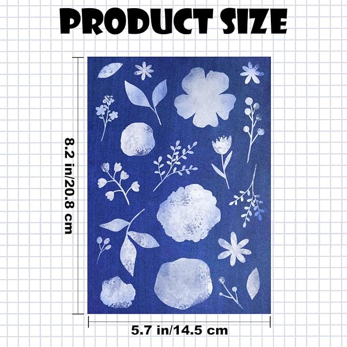 40 Sheets Sun Print Kit Cyanotype Paper, A5 Sun Art Printing Sunprint Paper - Image 3
