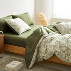 BOLINLIVING Floral Duvet Cover Queen Size, Breathable Soft Microfiber Bedding - Image 5