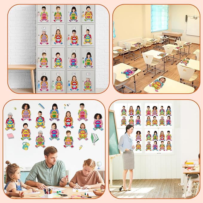 gisgfim 80Pcs Backpack Cutouts Back to School Decorations Bulletin Board - Image 6