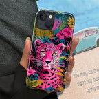 ZHEGAILIAN Case for iPhone 13 14, Panther Leopard Flower Durable Shockproof - Image 5