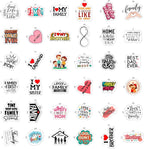 100Pcs Family Stickers for Scrapbooking, Water Bottle - Image 3