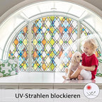 Window Privacy Film, Static Cling Stained Glass Window Film Decorative - Image 4