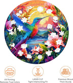 Mocfesk Puzzles for Adults, 500 Pieces Hummingbird Flower Wooden Puzzles - Image 5