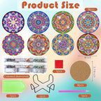 ijbnhd Mandala Diamond Painting Coasters Kit - Image 3