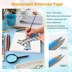 2-Pack Small Watercolor Sketchbook, 3.5" x5.5”, Spiral Bound - Image 4