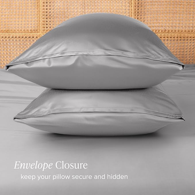 Bare Home 100% Rayon Made from Bamboo Luxury Queen Size Set of 2 Cooling - Image 3