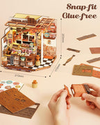 Rolife DIY Miniature House Kit Henry's Chocolate Shop 1:18 Scale Dollhouse - Image 5