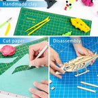 WORKLION Full 9" x 12" Art Self Healing PVC Cutting Mat, Double Sided, Gridded - Image 6