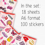 100Pcs Baddie Stickers Aesthetic - Image 2