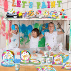 Paint Party Supplies, Art Tablecloths, Paint Banner, Art Birthday Party - Image 5