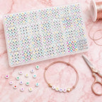 1400 PCS 4x7mm Round Alphabet Letter Beads - Image 4
