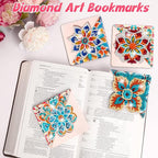 WIVICO 4Pcs Diamond Painting Bookmarks, Diamond Pearl Art Kits - Image 2