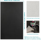 Black Faux Leather Fabric 20"×55" Lychee Grain Upholstery Vinyl - Image 6