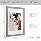 Sheffield Home 9 Piece Gallery Wall Frame Set, 11x14 Inch - Image 3