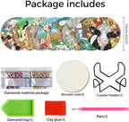Cumule 8 PCS Cow Diamond Art Coaster - Image 2