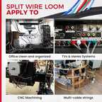 Automotive Wire Sheathing Split Wire Loom Braided Mesh Woven Cable Sleeve - Image 8