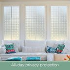 STATINT Frosted Glassy Petals 3D Begonia Window Privacy Film Decorative Non - Image 6