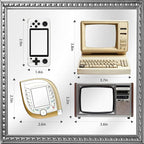 100 Pcs Y2K Retro Tech Stickers - Image 3