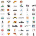 BulbaCraft 100Pcs New York Stickers - Image 3