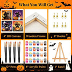 Arttoplus 4 Pack Halloween Paint by Numbers Kit - Image 6