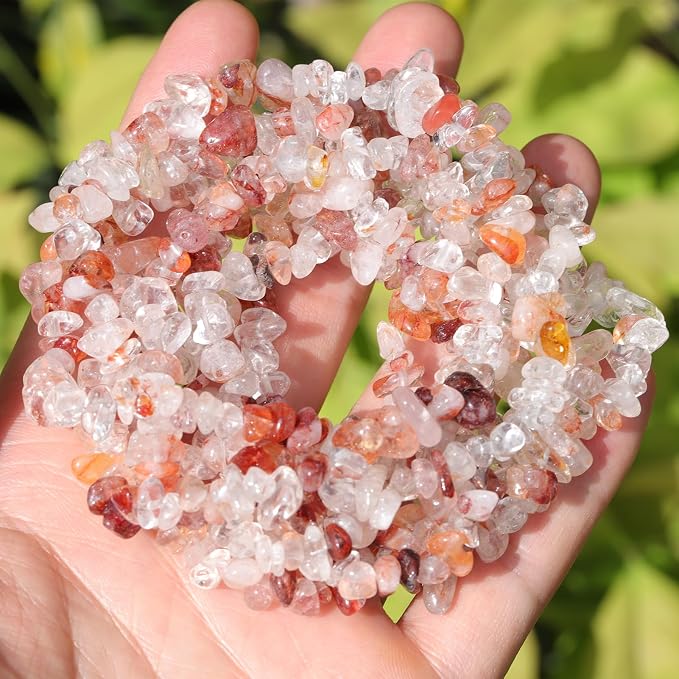 400pcs Natural Chip Stone Beads - Image 5