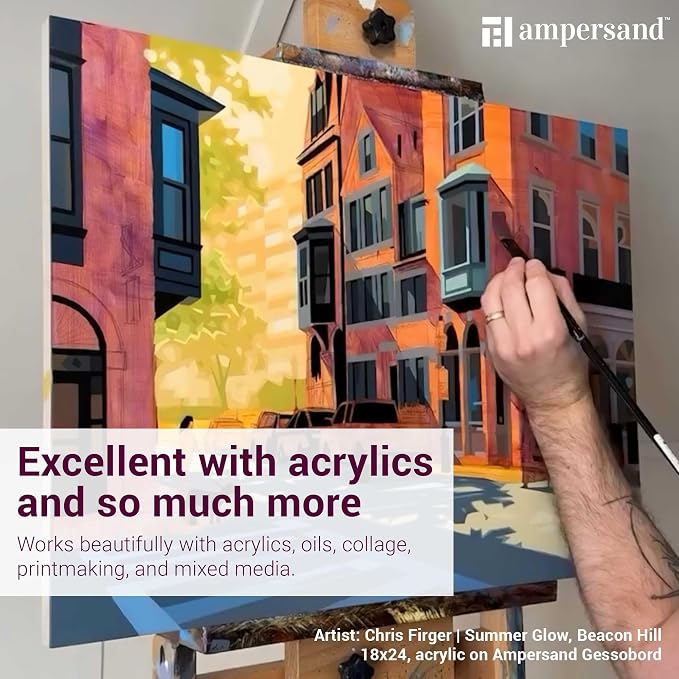 Ampersand Art Supply Museum Series Gessobord | 9x12 | 2" Cradled Profile | - Image 5