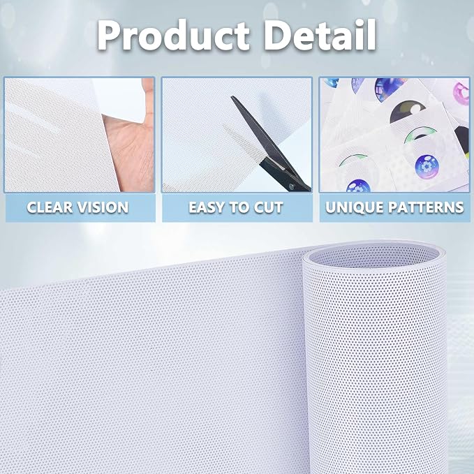 Fursuit Eye Mesh, Printable PVC Plastic Eye Mesh Sheet - Image 3