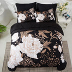 Yogeneg 7 Piece Bed in a Bag Full Size Comforter Set Botanical Floral Bedding - Image 3