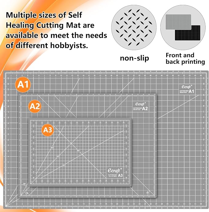 Ecraft Large Self Healing Cutting Mat: 24" x 36" Double Sided 5-Ply Hobby Mat - Image 5