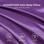 HUXMEYSON Body Pillow with Satin Pillowcase, Body Pillow - Image 3